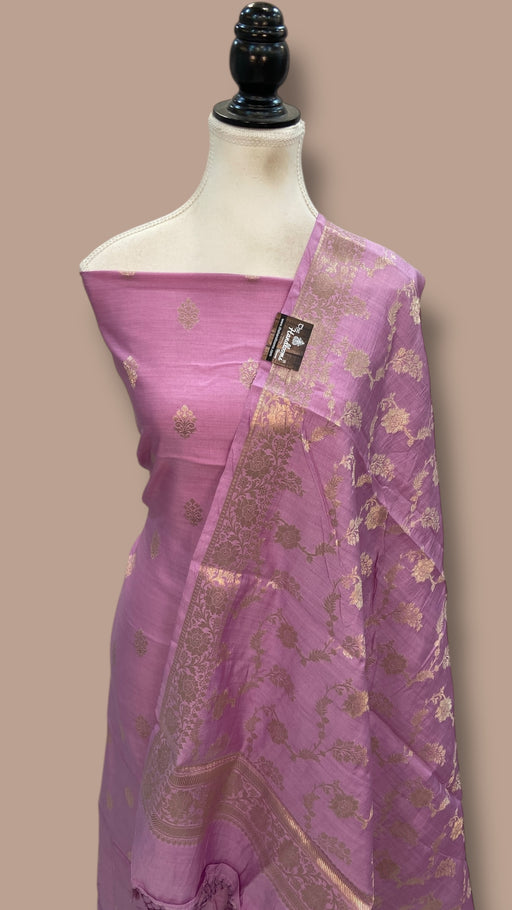 Pure Chiniya Silk Handlooms Banarasi Dress material - The Handlooms