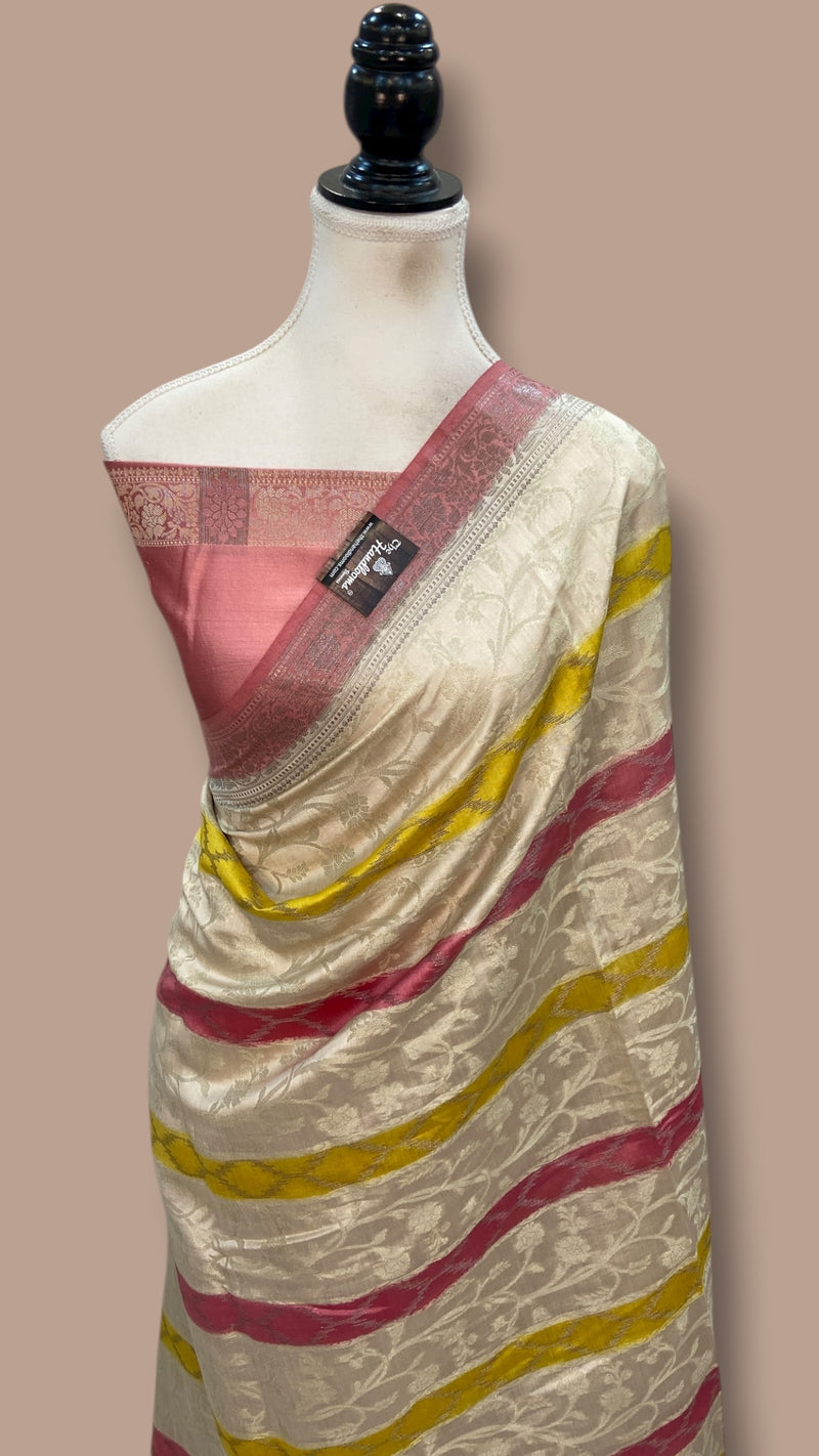 Pure Chiniya Silk Handloom Banarasi Saree - The Handlooms