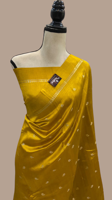 Pure Mango Silk Banarasi Handloom Saree