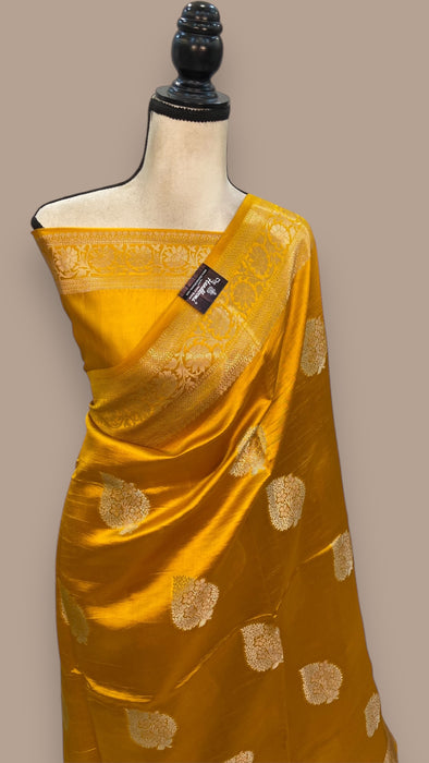 Pure Mango Silk Banarasi Handloom Saree