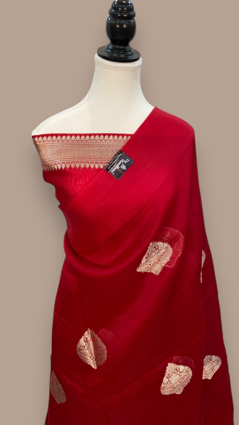 Pure Kora Handloom Banarasi Saree - The Handlooms