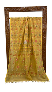 Pure Cotton Jamdani Handloom Banarasi Saree - The Handlooms