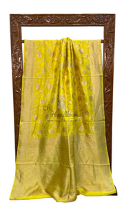Pure Dupion Silk Banarasi Handloom Saree - The Handlooms