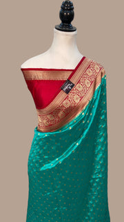 Pure Dupion Silk Banarasi Handloom Saree - The Handlooms