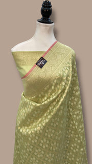 Pure Cotton Tissue Banarasi Handloom Saree - The Handlooms