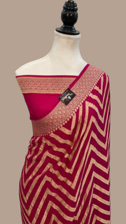 Pure Chiffon Khaddi Banarasi Saree - The Handlooms