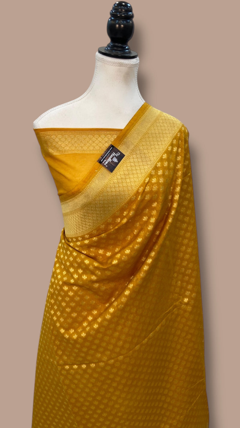 Italian Moonga Silk Handloom Banarasi Saree - The Handlooms