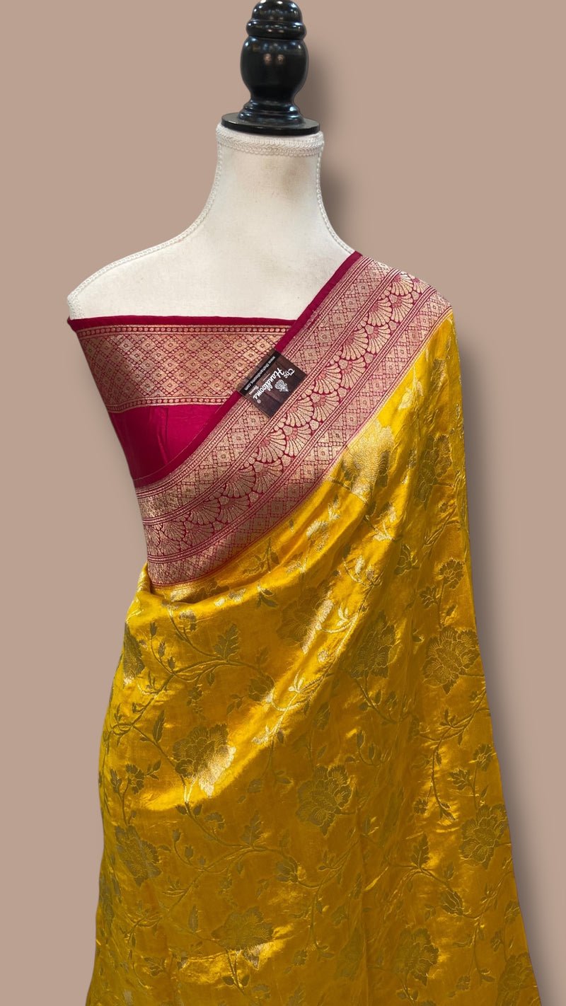 Pure Chiniya Khaddi Handloom Banarasi Saree - The Handlooms
