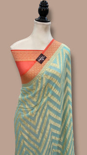 Pure Chiffon Khaddi Banarasi Saree - The Handlooms