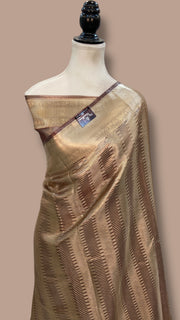 Pure Kora Tissue Tanchui Handloom Banarasi Saree - The Handlooms