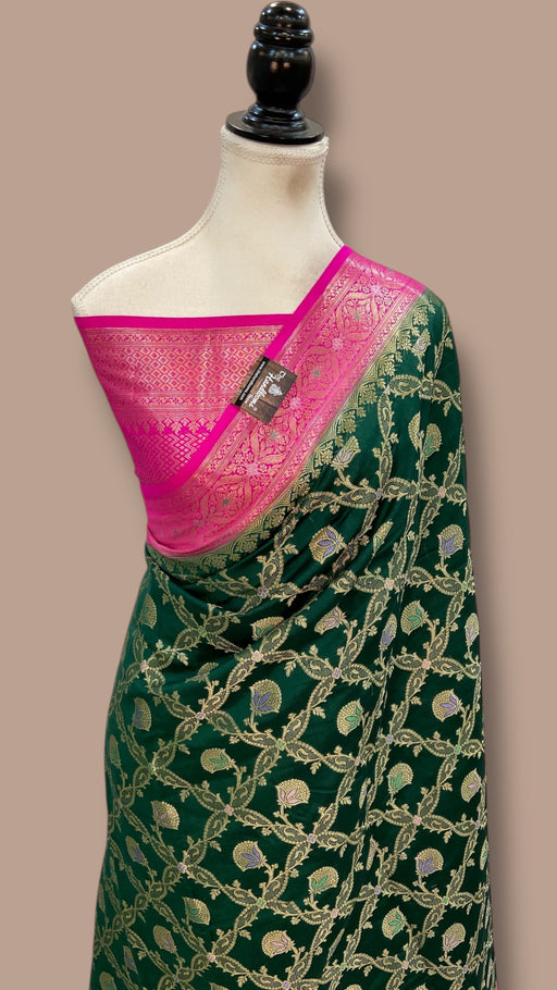 Pure Chiniya Silk Handloom Banarasi Saree - The Handlooms