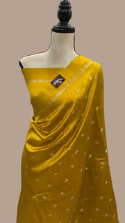 Pure Mango Silk Banarasi Handloom Saree - The Handlooms