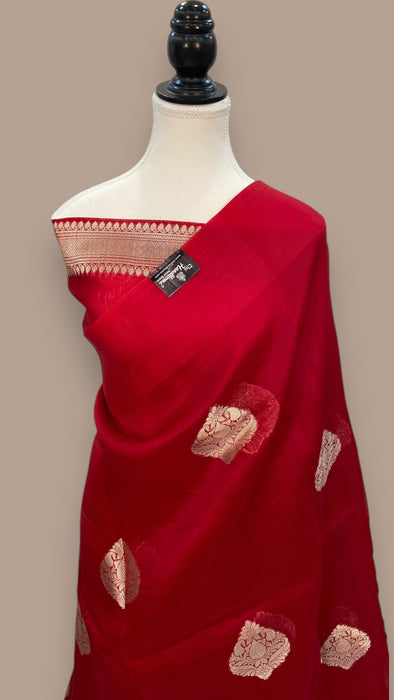 Pure Kora Handloom Banarasi Saree