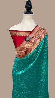 Pure Dupion Silk Banarasi Handloom Saree - The Handlooms