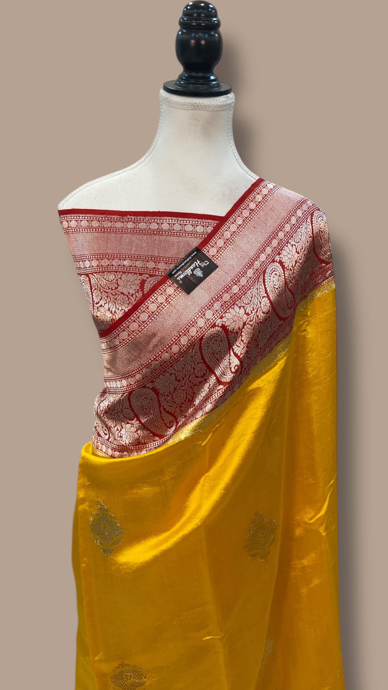 Pure Katan Silk Banarasi Handloom Saree - The Handlooms
