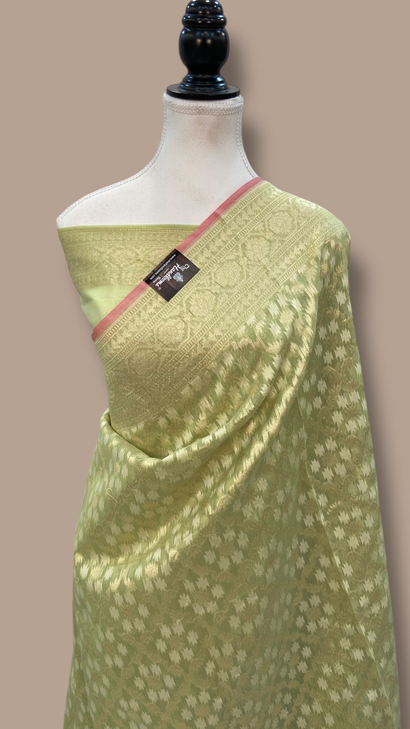 Pure Cotton Tissue Banarasi Handloom Saree - The Handlooms