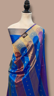 Pure Katan Silk Banarasi Handloom Saree - Rangkat - The Handlooms