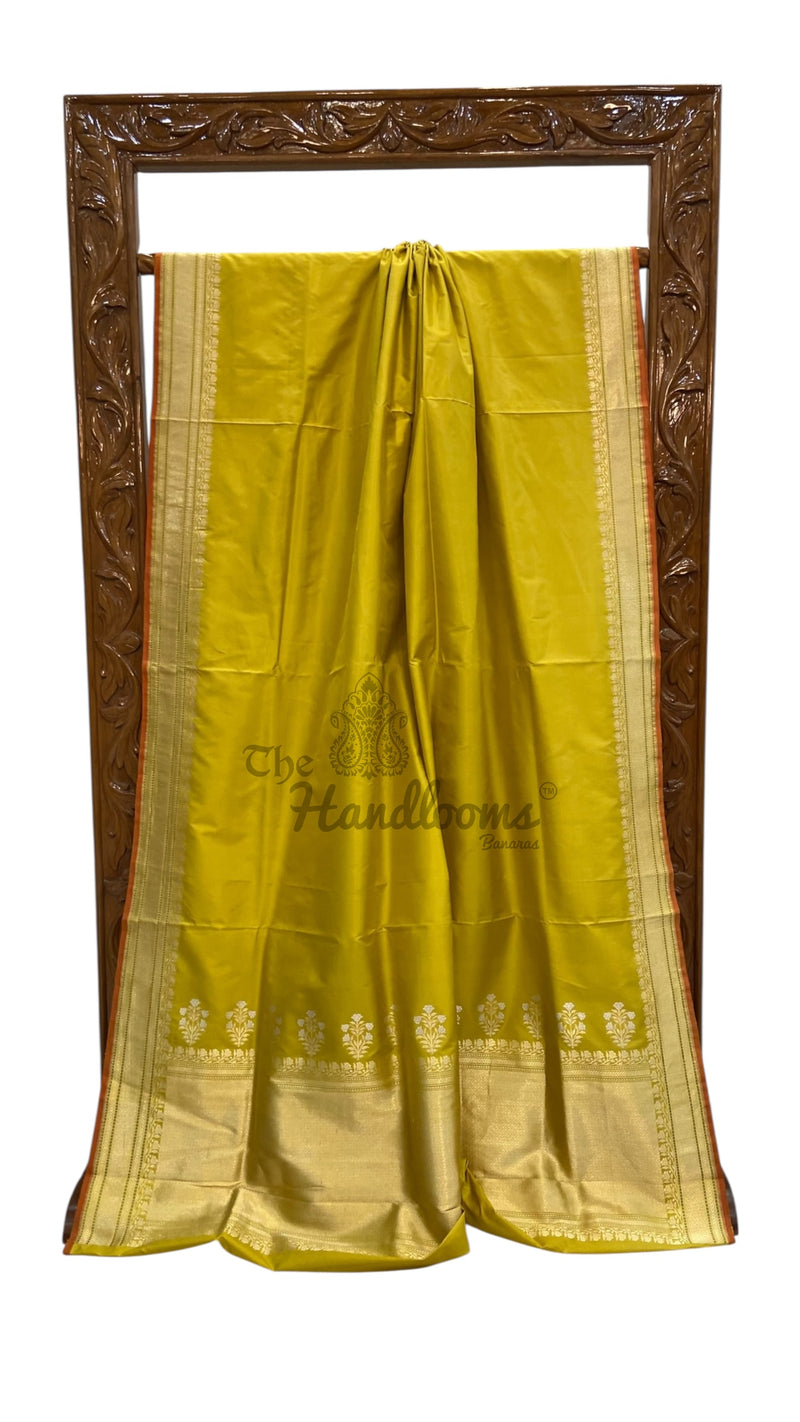Pure Katan Silk Banarasi Handloom Saree - The Handlooms