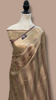 Pure Kora Tissue Tanchui Handloom Banarasi Saree - The Handlooms
