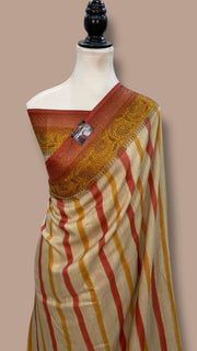 Pure Moonga Silk Handloom Banarasi Saree - The Handlooms