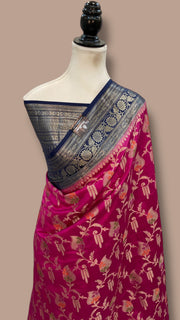 Pure Chiniya Silk Handloom Banarasi Saree - The Handlooms