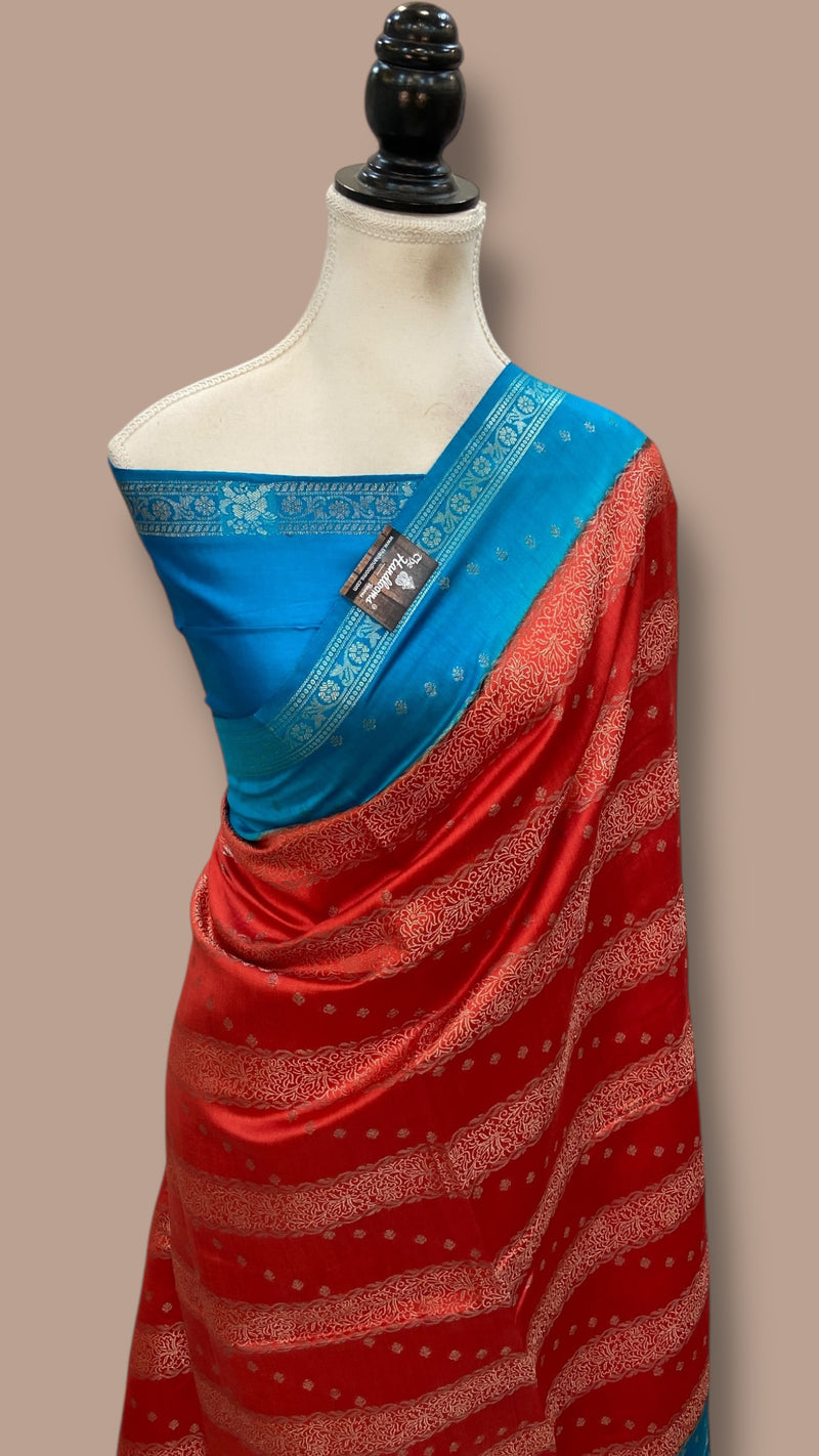 Pure Chiniya Silk Handloom Banarasi Saree - The Handlooms