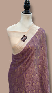 Pure Chiffon Khaddi Banarasi Saree - The Handlooms