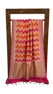 Khaddi Georgette Handloom Banarasi Saree - The Handlooms