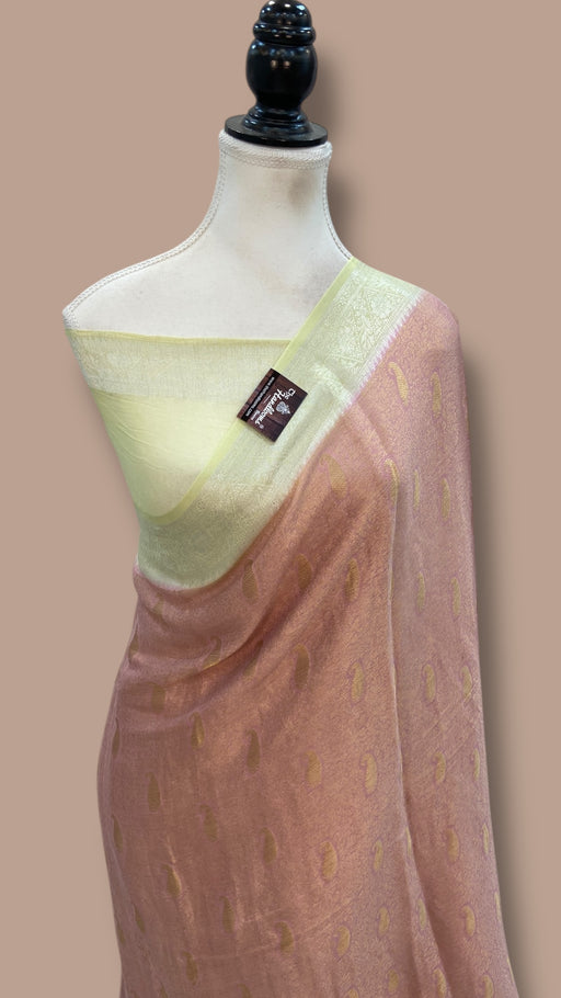 Pure Chiffon Khaddi Banarasi Saree - The Handlooms