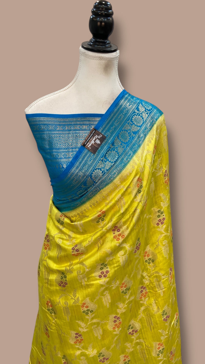 Pure Chiniya Silk Handloom Banarasi Saree - The Handlooms