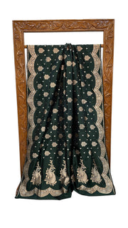 Pure Katan Silk Banarasi Handloom Saree - All Over Sona Roopa Jaal Work - The Handlooms