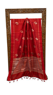 Pure Mango Silk Banarasi Handloom Saree - The Handlooms
