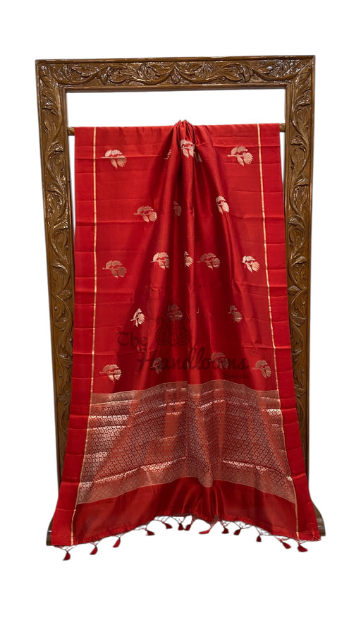 Pure Mango Silk Banarasi Handloom Saree - The Handlooms