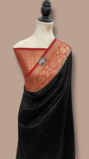 Pure Mango Silk Banarasi Handloom Saree - The Handlooms