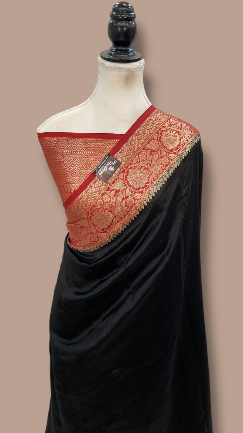 Pure Mango Silk Banarasi Handloom Saree - The Handlooms