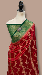Pure Dupion Silk Banarasi Saree - The Handlooms