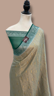 Pure Chiffon Khaddi Banarasi Saree - The Handlooms