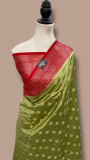 Pure Chiniya Silk Handloom Banarasi Saree - The Handlooms