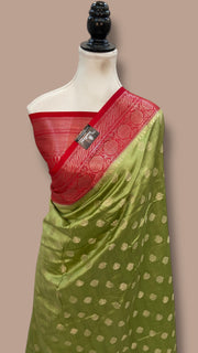 Pure Chiniya Silk Handloom Banarasi Saree - The Handlooms