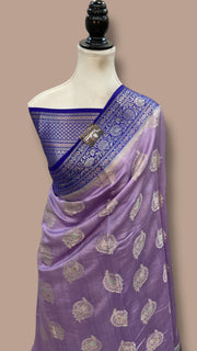 Pure Chiniya Silk Handloom Banarasi Saree - The Handlooms