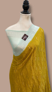 Pure Chiffon Khaddi Banarasi Saree - The Handlooms
