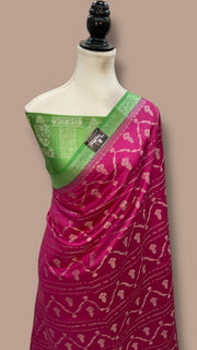 Pure Chiniya Silk Handloom Banarasi Saree - The Handlooms