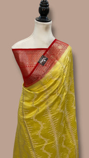 Pure Chiniya Silk Handloom Banarasi Saree - The Handlooms