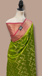 Pure Dupion Silk Banarasi Saree - The Handlooms