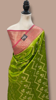 Pure Dupion Silk Banarasi Saree - The Handlooms