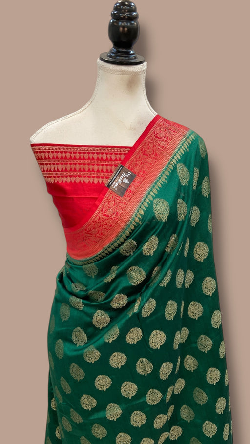 Pure Chiniya Silk Handloom Banarasi Saree - The Handlooms
