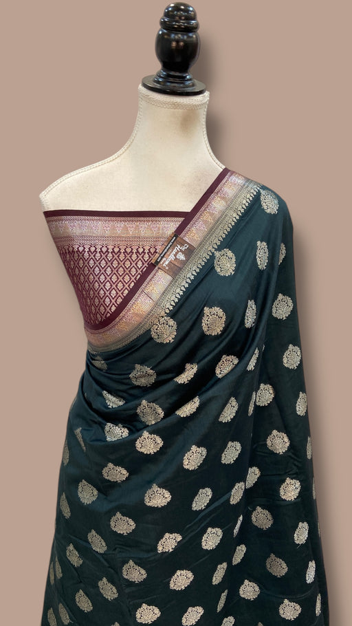 Pure Chiniya Silk Handloom Banarasi Saree - The Handlooms