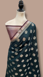 Pure Chiniya Silk Handloom Banarasi Saree - The Handlooms