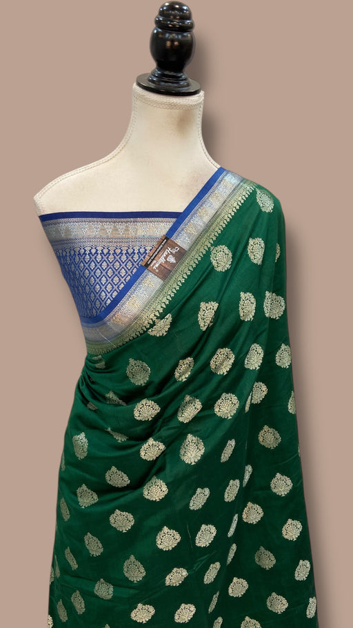 Pure Chiniya Silk Handloom Banarasi Saree - The Handlooms