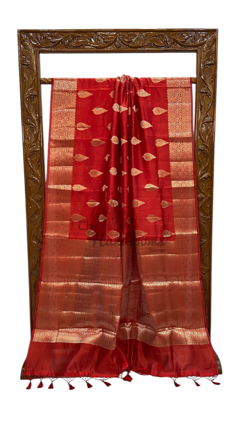 Pure Mango Silk Banarasi Handloom Saree